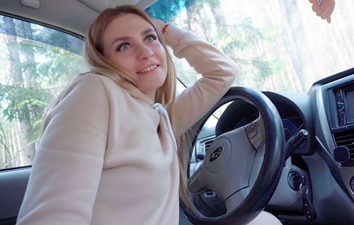 Непредвиденная остановка в лесу чтобы заняться сексом перед долгим расставанием.